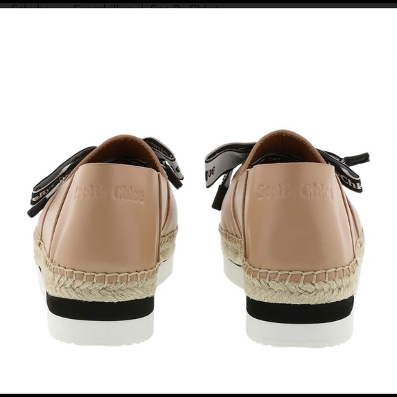 camel/tan platform espadrilles - Picture 4 of 5